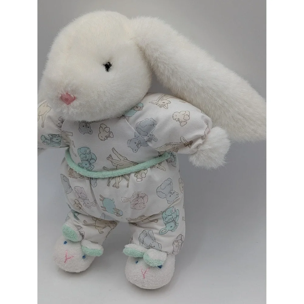 Carters‎ Prestige Rabbit Plush Bunny Terry Cloth Slippers 11 Inch Rattle Stuffed